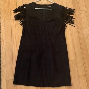 Blue Faux Suede Express Dress